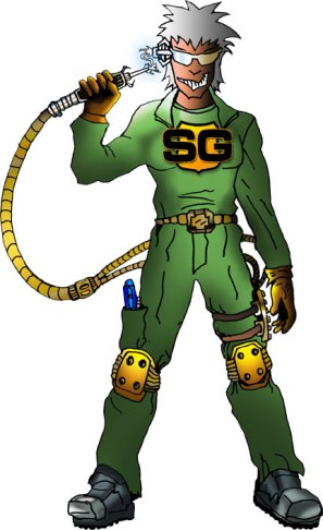 Super Genii engineering mascot