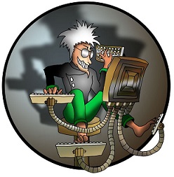 SuperGenii technician at a workstation